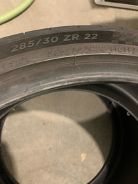 TWO 285/30/ZR 22 MICHELIN tires (summer)