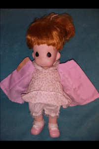 1994 Vintage Precious Moments Samuel L Butcher 12" Doll in Pink