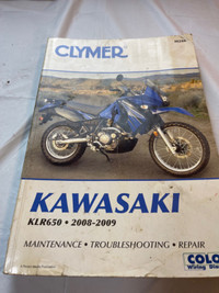 VINTAGE CLYMERS 2008-09 KAWASAKI KLR650 REPAIR MANUAL #M1507