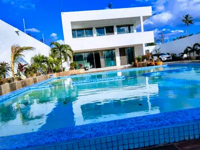 This beautiful property has 2 pools, 7 bedrooms, perfect for families or groups of friends. Indoor &...