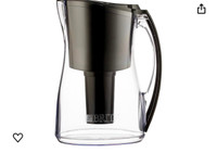 BRITA 8 cup Filter Water Pitcher Black 151 Litres With Filter 