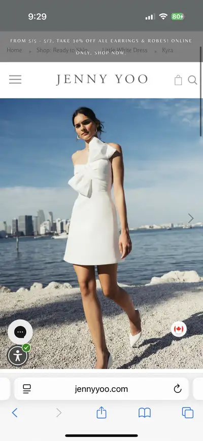 Jenny Yoo Kyra size 0 Ivory Little White Dress (OBO), View more