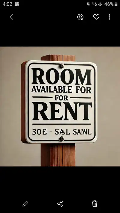 room available for rent