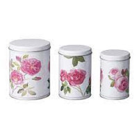 IKEA ROSES --- TRAY and STORAGE CANS --- $10 for EVERYTHING :)
