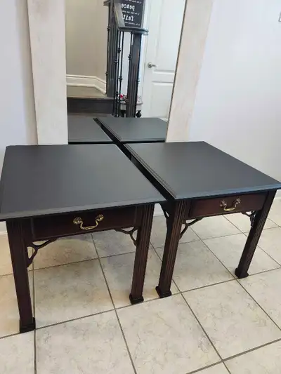 ***Pair of Wooden Side Tables***, View more