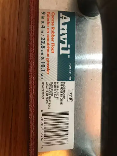 Anvil 4 in. x 9 in. Economy Grout Flooring Float, View more