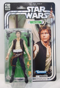 STAR WARS BLACK SERIES 40th ANNIVERSARY HAN SOLO 6” FIGURE