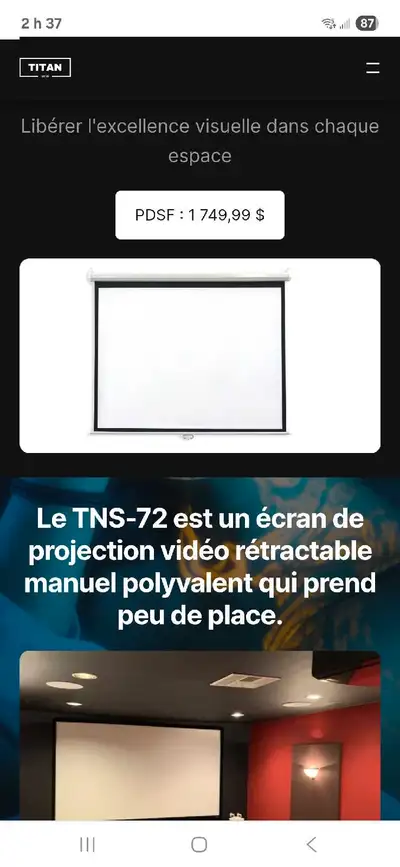 Titan Écran TNS-72, View more
