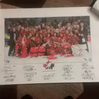 Team Signed by 22 - 2006 Canadian Women's Olympic Hockey Print