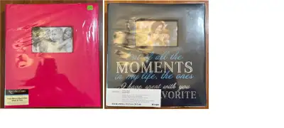 2 12x12 scrapbook albums / binders - NEW - Black and Red, View more
