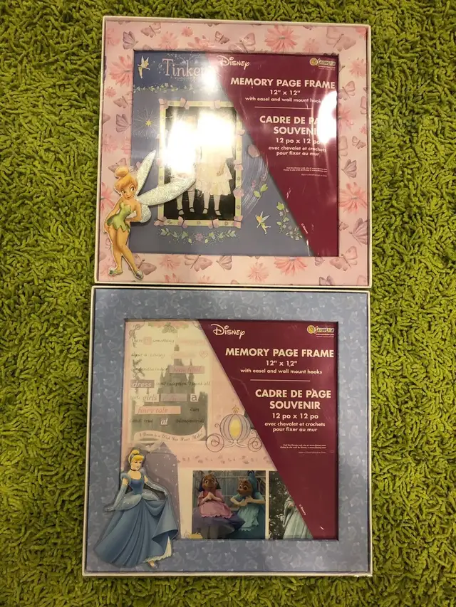 2 Brand NEW Disney memory page frames 12X1262863262526209121