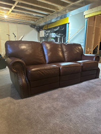 Leather Reclining Sofa