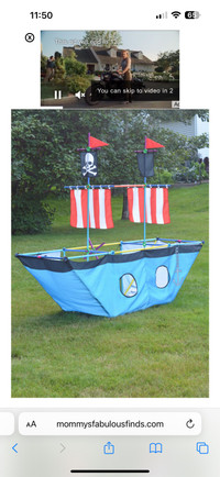 Antsy Pants Build and Play Tent  Pirate Ship for kids 