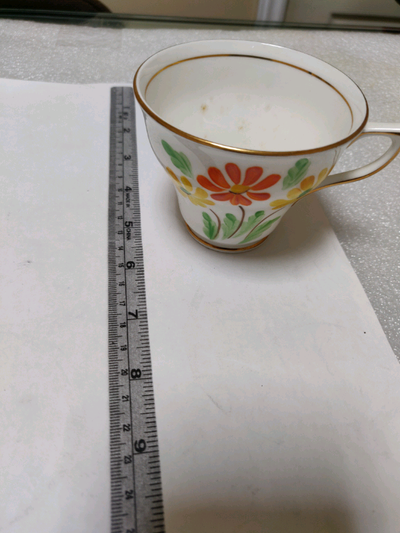 Vintage England Hand Made & Decorated Porcelain Cup Only, View more