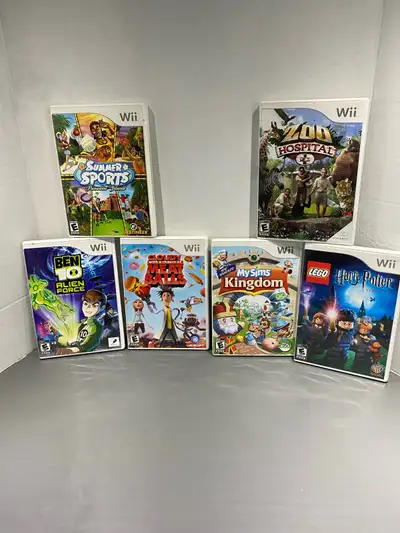6 Wll games Asking $5 each , View more