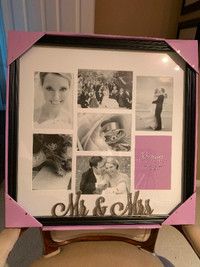 Mr. &amp; Mrs. Wedding  collage picture frame.