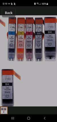 Canon Ink Cartridges 7 pcs