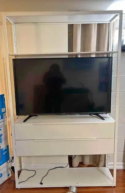 Ikea White Shelving Unit with Drawers, View more