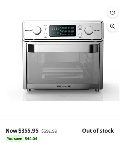 frigidaire 25L air fryer oven , View more
