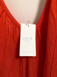 Gap Love * Redish-Orange Airy Maxi Dress NWT *