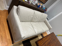 Three seat Italian leather sofa in excellent condition. 