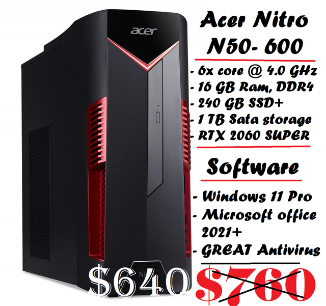 2 Gaming computers, 1 gaming Laptop (GTX 1650) in Desktop Computers in Winnipeg - Image 2