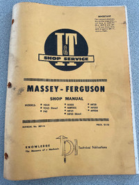 Massey Ferguson Shop Manuals