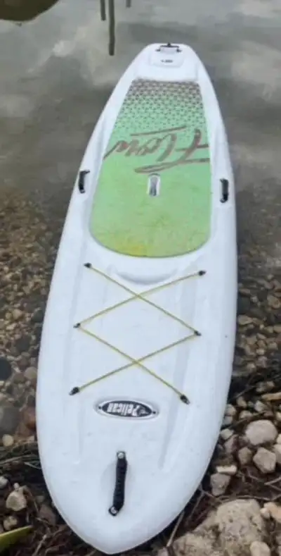 Pelican paddle board and paddle , View more