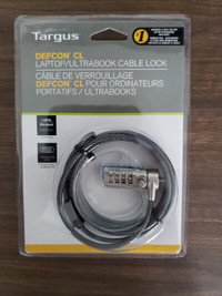 TARGUS DEFCON LAPTOP CABLE Combination SECURITY LOCK (NEW)