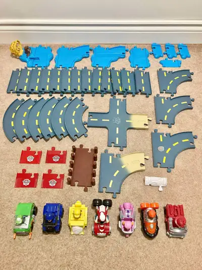 Huge lot of Paw Patrol city tracks and vehicles, View more