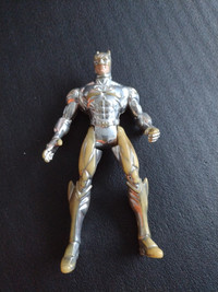 1996 chrome silver Batman action figure kenner 