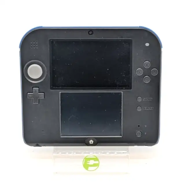 Nintendo 2DS FTR-001 Black/Blue 32GB SD Card w/ Mario Kart 7- No63771549675009122
