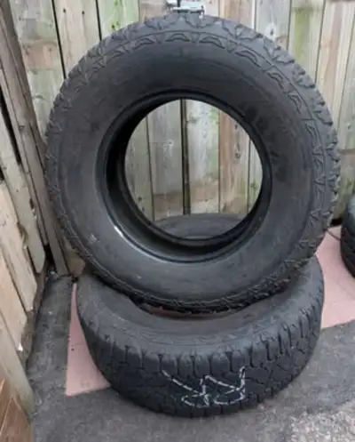 All information is in the pictures 1 tire has been patched Obo need gone ASAP please Have 4 sets tot...