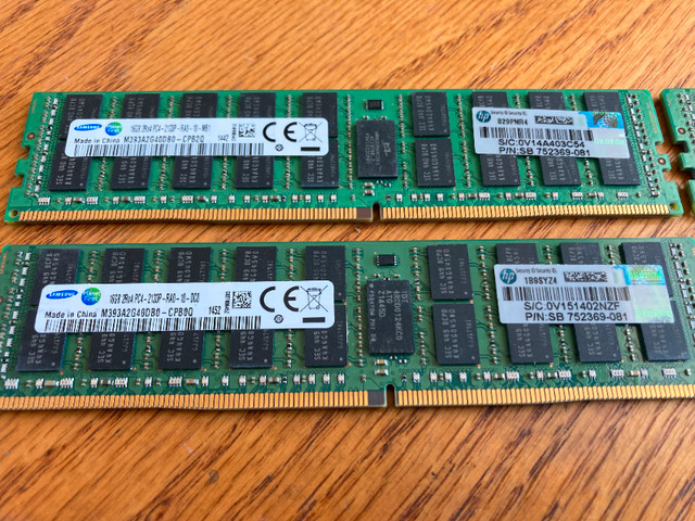 Server RAM,4 X 16GB, 64GB, DDR4, 2133 MHz - $60 in System Components in Saskatoon - Image 3