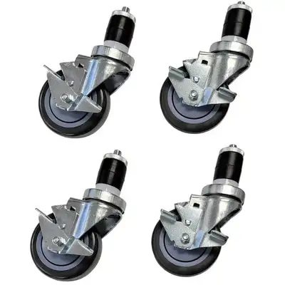 Omega 4" Casters For Stainless Steel Tables (Full Set), View more