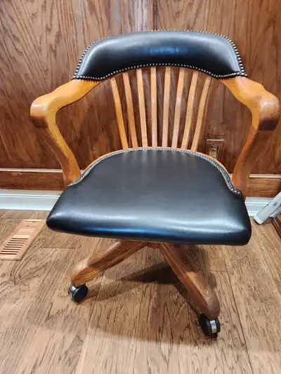 Antique office chair., View more