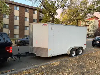 2018 Pace enclosed trailer - in great shape 2 - 5000lb axels New tires this year /bearings serviced...