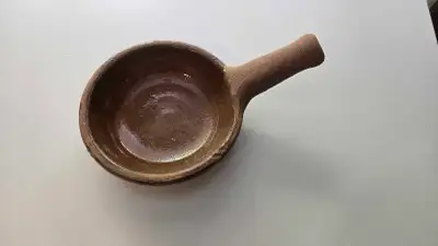 Artisanal Handcrafted Clay Skillet, View more