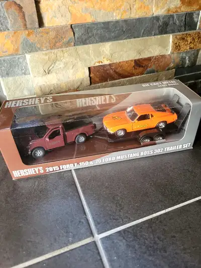 Die-Cast Hershey’s Ford F-150 Towing and 1970 Mustang, View more
