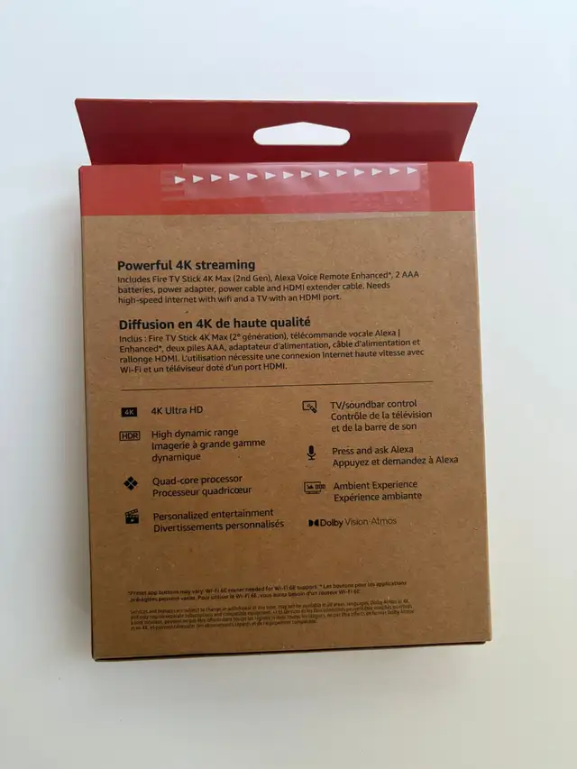 BNIB - Sealed -Fire Stick 4k Max -2nd edition -  WIFI 6E64728172432643121
