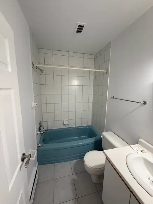 Quite clean, Building second floor with Elevator Laundry facilities One parking space Not pet friend...