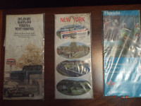 3 Vintage Road Maps - Texaco, Chevron, Amoco