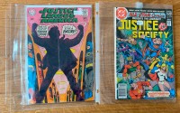 JUSTIC LEAGUE, SOCIETY, SUPER HEROS DC COMICS 12, 40, 50 CENT