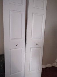 White bifold doors