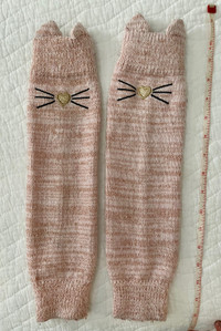 Cat & Jack girls leg warmers (4-5T)