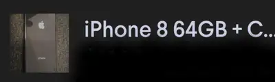 IPHONE 8 64G NEW in box WITH PROTECTIVE SCREEN +CASE, View more