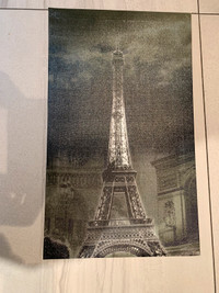 Eiffel Tower canvas 19.75 inches x 11.75 inches 