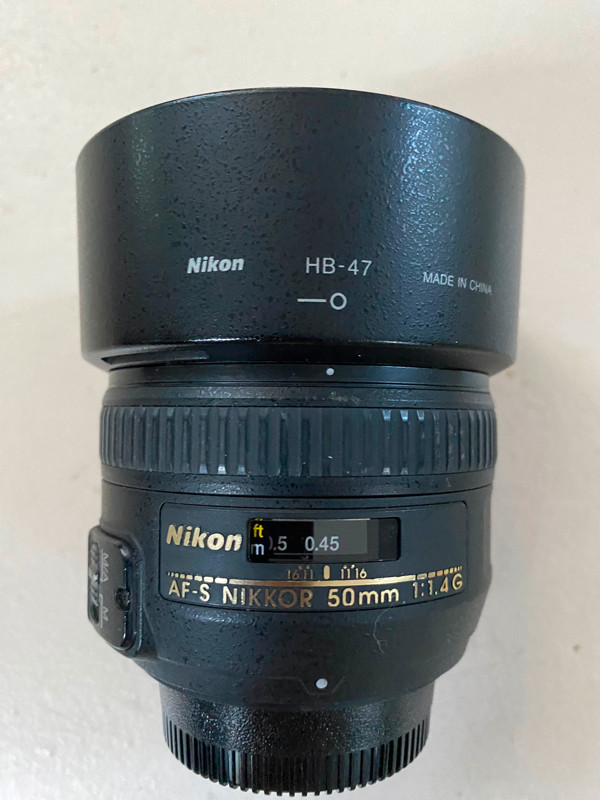 Nikon AF-S Nikkor 50mm F/1.4G Lens in Cameras & Camcorders in Nanaimo