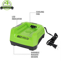 Brand New Greenworks PRO 80V Lithium-Ion Battery Charger