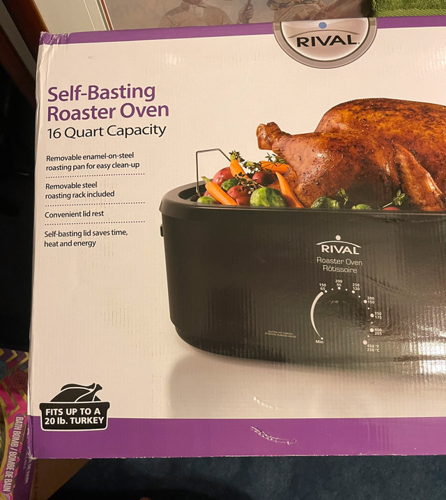 Rival SelfBasting Roaster Oven 16 quart capacity Microwaves